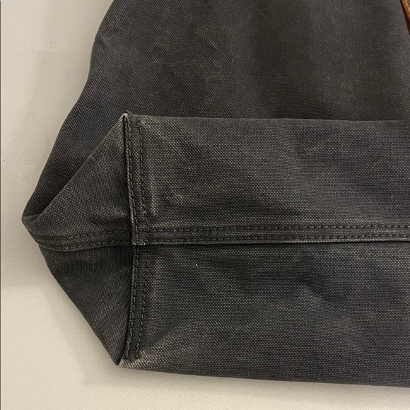 Madewell dark navy Tote with Brown leather Handles - Picture 9 of 16